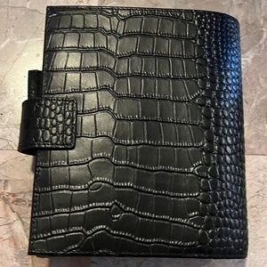 A6 Croc Black Moterm Planner